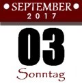 Sonntag, 3. September 2017