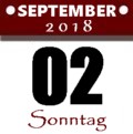 Sonntag, 2. September 2018