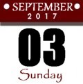 Sunday, Setember 3, 2017