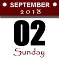 Sunday, Setember 2, 2018