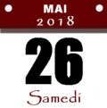 Samedi, 26 mai 2018