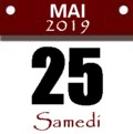 Samedi, 25 mai 2019