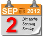 Dimanche, 2 septembre 2012