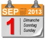 Sonntag, 1. September 2013