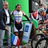 M. Tho Thiry, bourgmestre de la Ville d'Echternach, et Claudio Chiappucchi donnent le dpart des 160 kilomtres