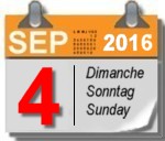 Sunday, Setember 4, 2016